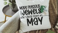 more precious than jewels Christian throw pillows for women, May gifts for daughter, Proverbs 3:15 hand towel, May birthday gift for her