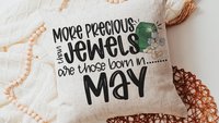 more precious than jewels Christian throw pillows for women, May gifts for daughter, Proverbs 3:15 hand towel, May birthday gift for her