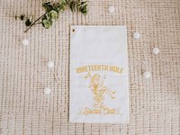 19th hole social club carolina blue golf towel with hook