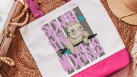 Bite me funny tote bag 