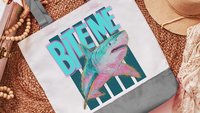 Bite me funny tote bag 