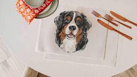 Bernese mountain dog table runner 
