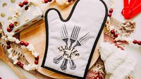 Cluster fork funny table runner 