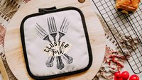 Cluster fork funny table runner 
