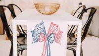 American flag table runner