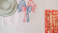 American flag table runner