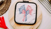 Sketch American flag pot holder & oven mitt