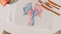 American flag coquette placemats