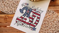 Happy birthday America placemats