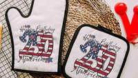 Happy birthday America table runner
