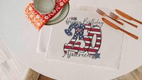 Happy birthday America table runner