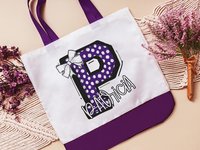 CapableByDesign personalized name and initial tote bag