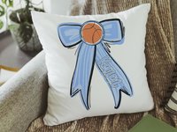 CapableByDesign personalized basketball throw pillow