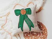 CapableByDesign personalized basketball throw pillow