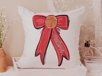 CapableByDesign personalized basketball throw pillow