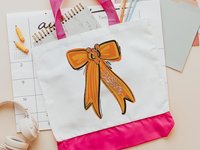 Personalized Carolina blue cheer coach tote bags for women, cheer squad gifts, name tote bag for teen girls, cheerleader gifts for girls