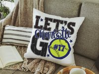 CapableByDesign personalized name and number throw pillows