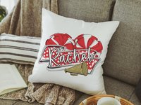 CapableByDesign personalized cheer pillow with name
