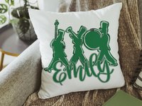 CapableByDesign personalized band throw pillow