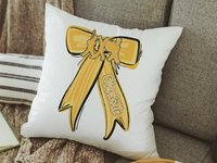 CapableByDesign personalized with a name, marching band throw pillow