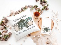 Just Trying to Keep Plants and Sourdough Alive Pillow or Kitchen Towel