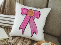 CapableByDesign personalized basketball throw pillow