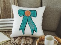 CapableByDesign personalized basketball throw pillow