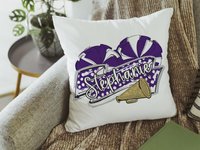 CapableByDesign personalized cheer pillow with name