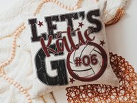 CapableByDesign personalized name and number throw pillows
