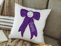 CapableByDesign personalized volleyball throw pillow