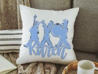 CapableByDesign personalized band throw pillow