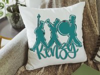 CapableByDesign personalized band throw pillow