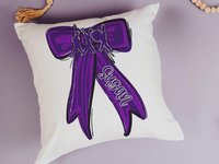 CapableByDesign personalized with a name, marching band throw pillow