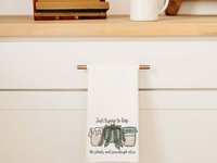 CapableByDesign just trying to keep the plants and sourdough alive throw pillows and towels