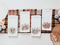 CapableByDesign Birth flower of the year set of 12 towels