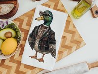 CapableByDesign Bling Mallard, Floral Mallard, Mallard with Bow, and a coordinating floral towels