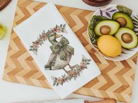 CapableByDesign Bling Mallard, Floral Mallard, Mallard with Bow, and a coordinating floral towels