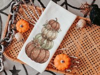 CapableByDesign stacked pumpkins towels
