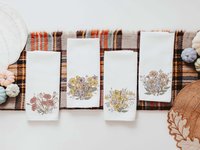 CapableByDesign Birth flower of the year set of 12 towels