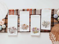 CapableByDesign Birth flower of the year set of 12 towels