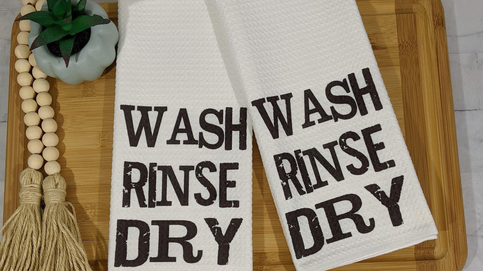 wash the dish kitchen towels with sayings, new apartment gift for women, bridal shower kitchen gift, black and white hand towels for kitchen