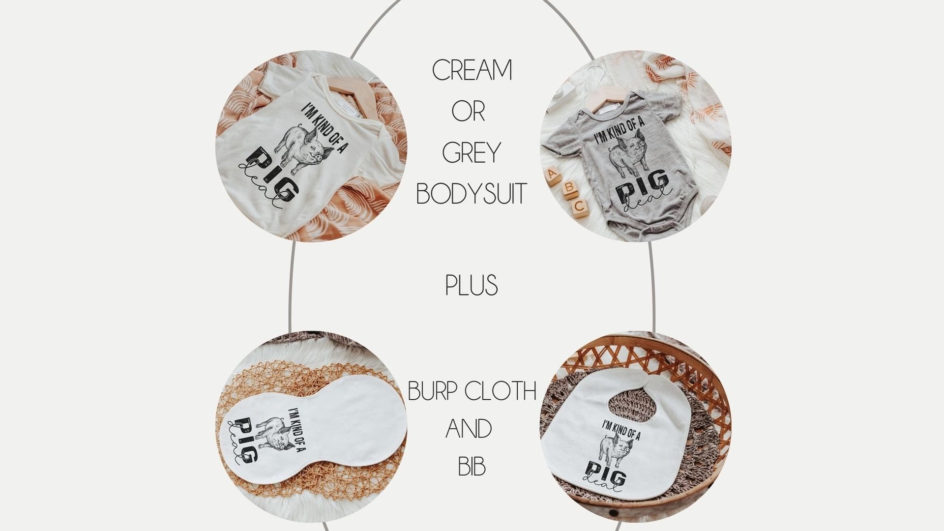 funny newborn pig outfit, I'm kind of a pig deal bodysuit, farm baby outfit boy, for girl, pig gift for babies, teacup pig baby outfit, best