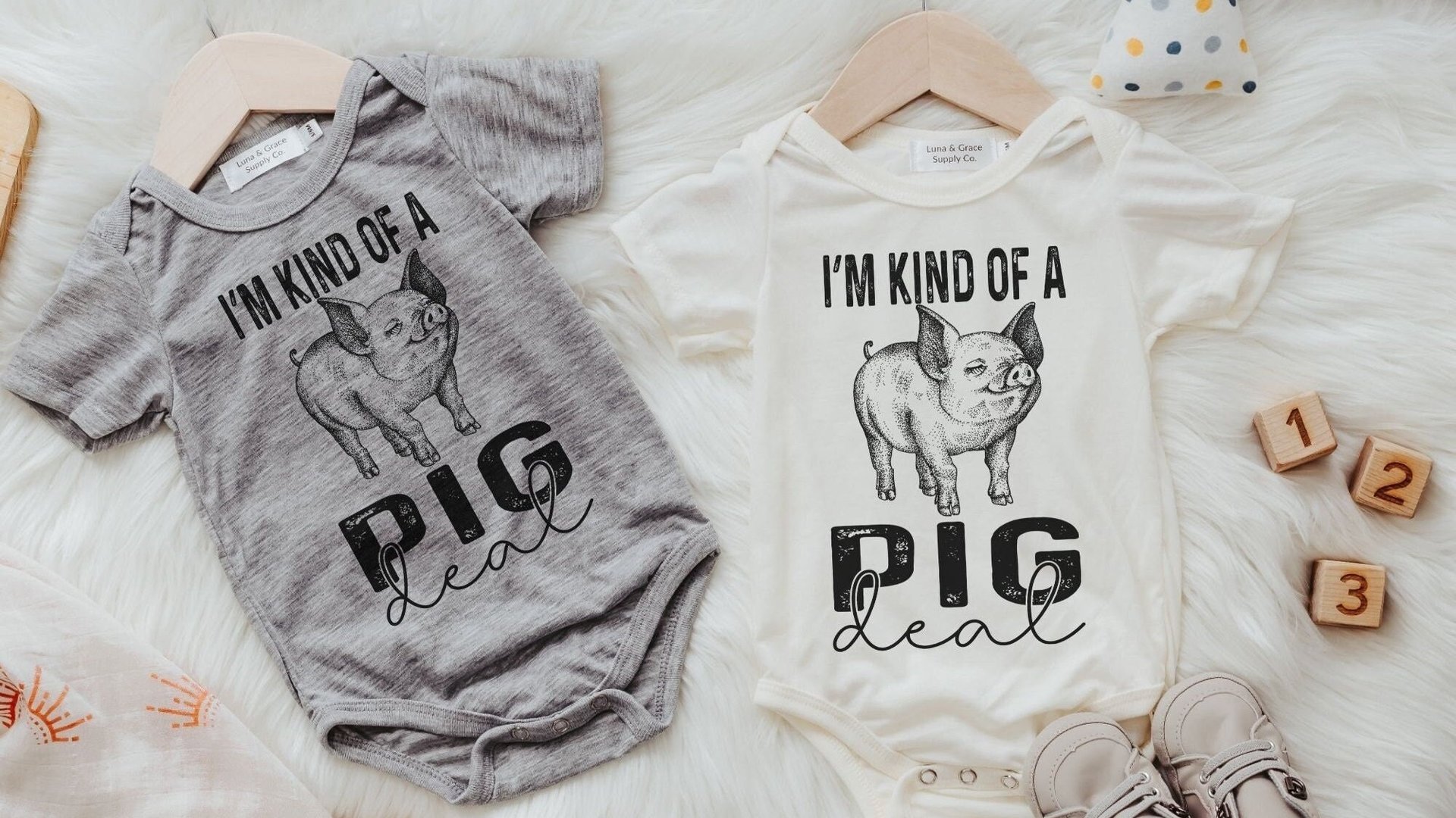 funny newborn pig outfit, I'm kind of a pig deal bodysuit, farm baby outfit boy, for girl, pig gift for babies, teacup pig baby outfit, best
