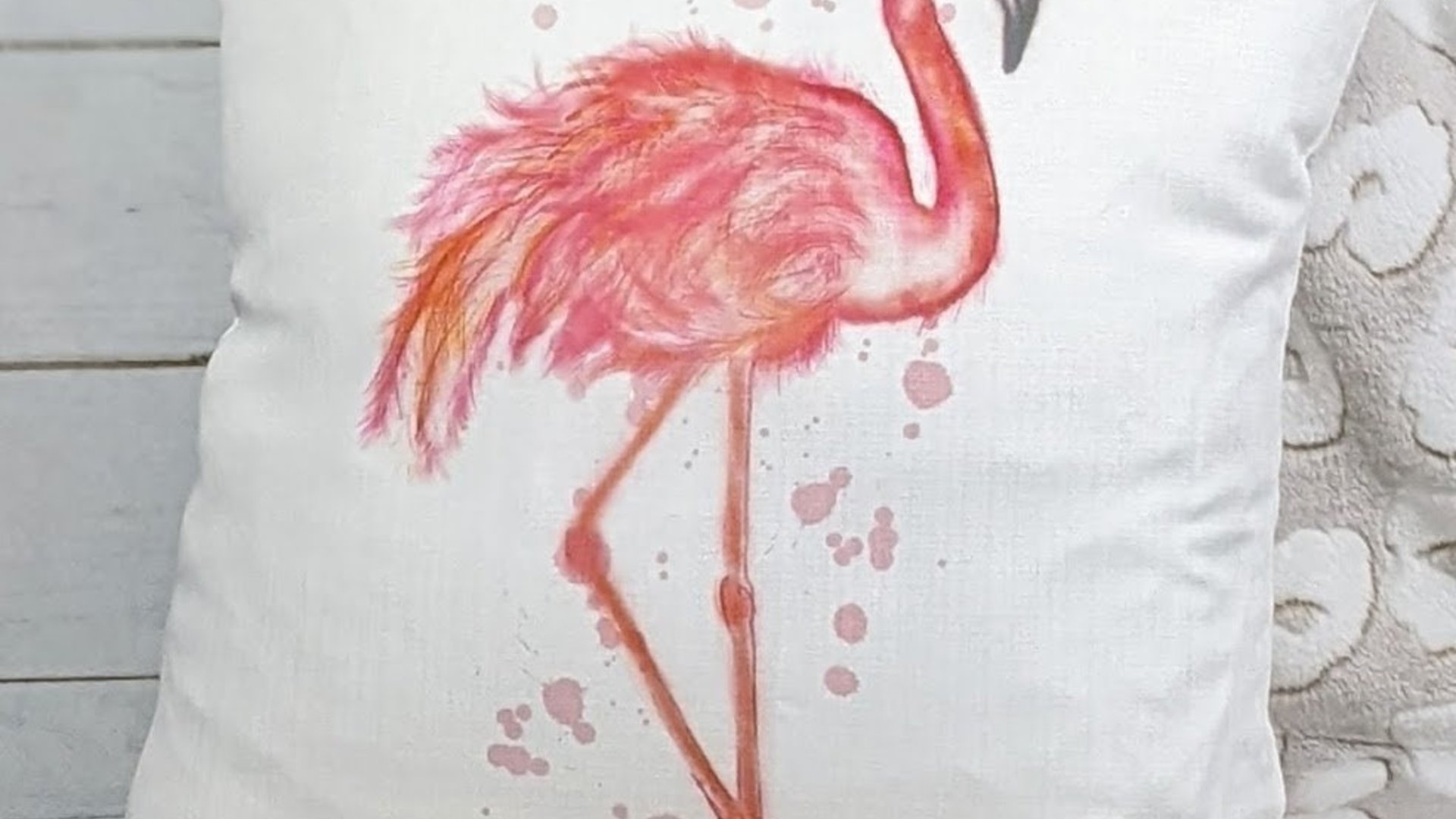 flamingo throw pillow for couch, pink dorm pillows for college girls, coastal decor beach house gifts, flamingo gifts for women, tropical
