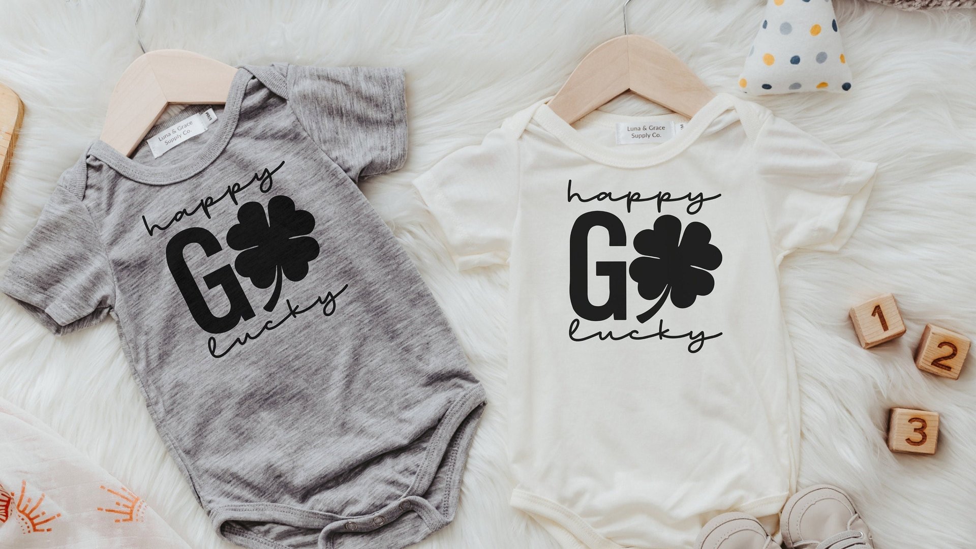 happy go lucky st patricks day outfit for baby, baby boy shamrock outfit for kids st pattys day coming home outfit baby girl, cute baby gift