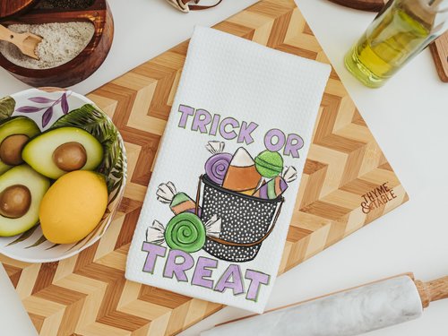 Halloween kitchen towels