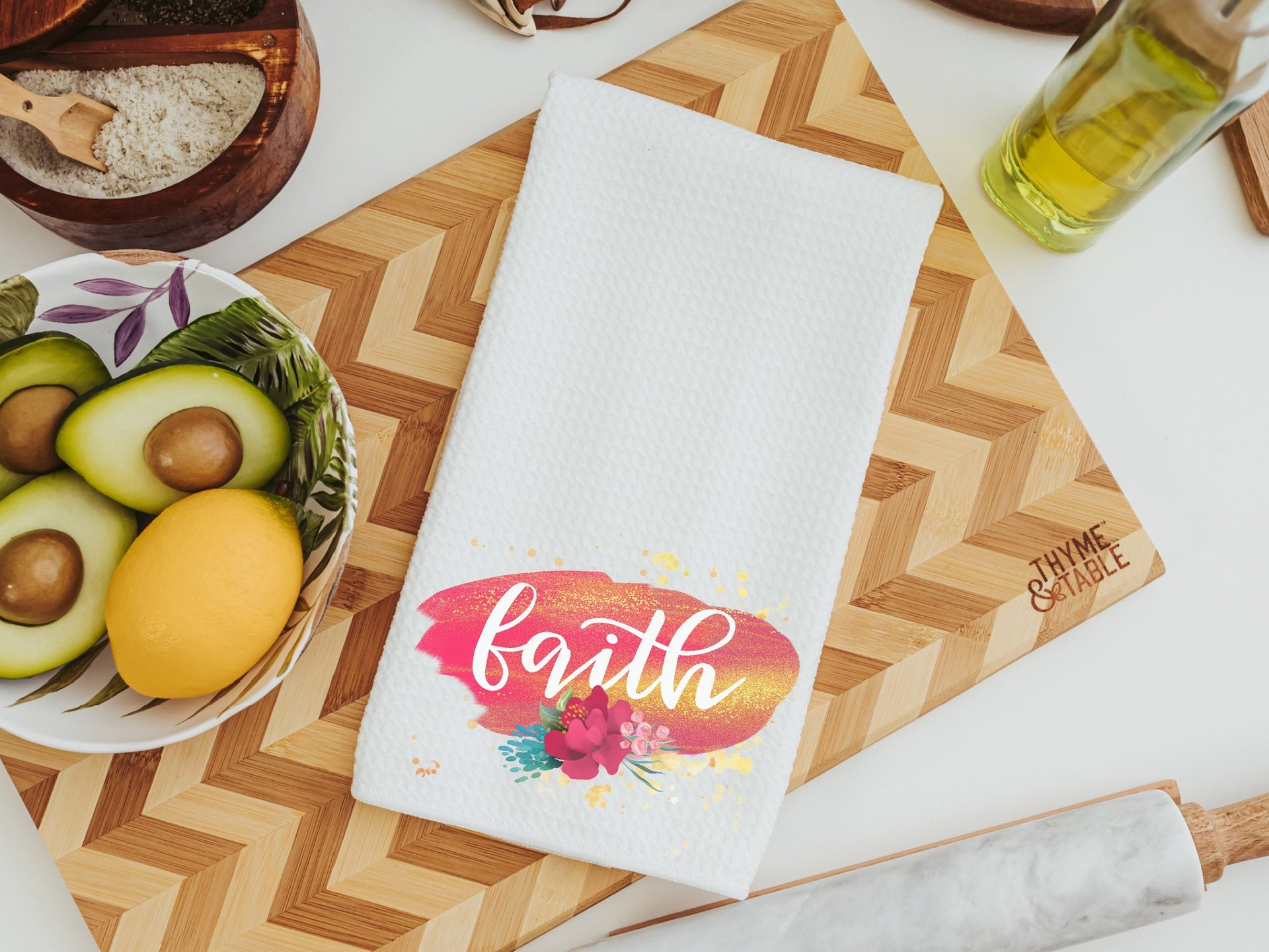 Hope grace faith inspirational kitchen towels 