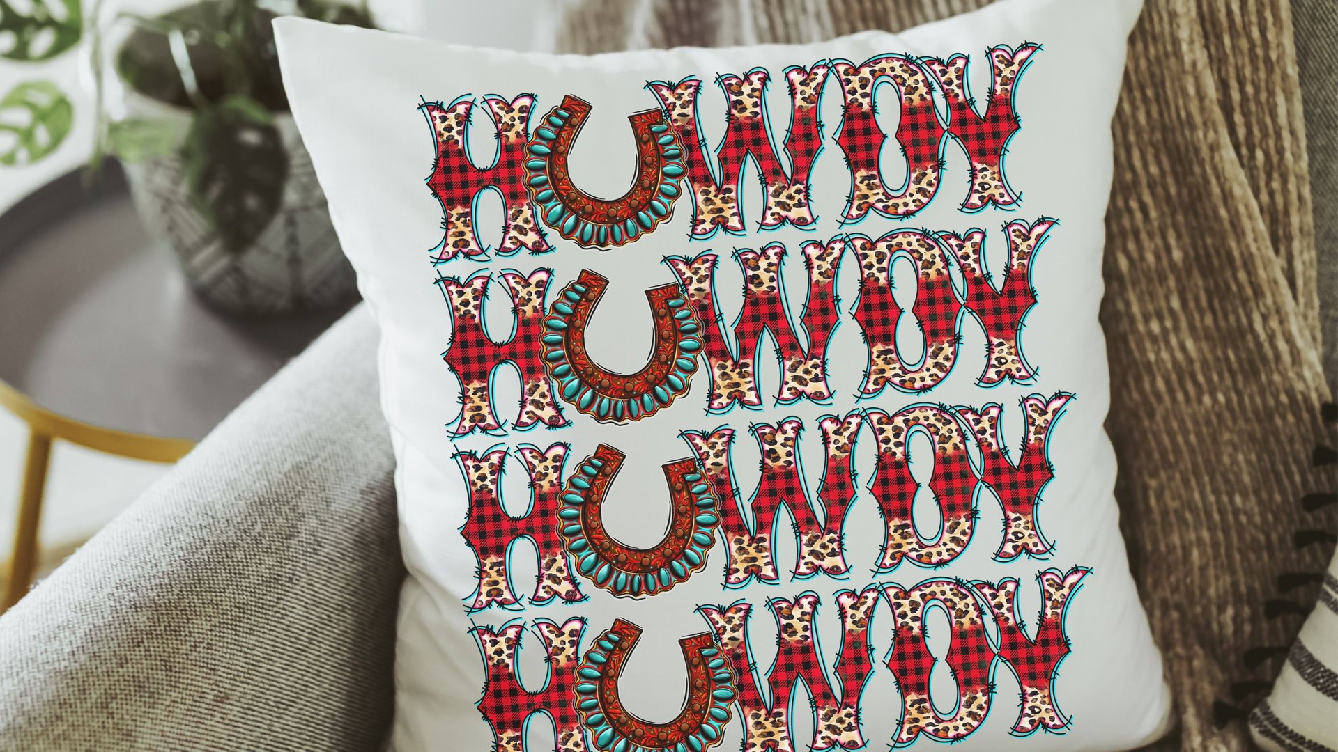 howdy Christmas throw pillow for sofa, western Christmas decor for home, country Christmas kitchen towels, trendy Christmas hostess gifts