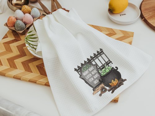 Halloween kitchen towels