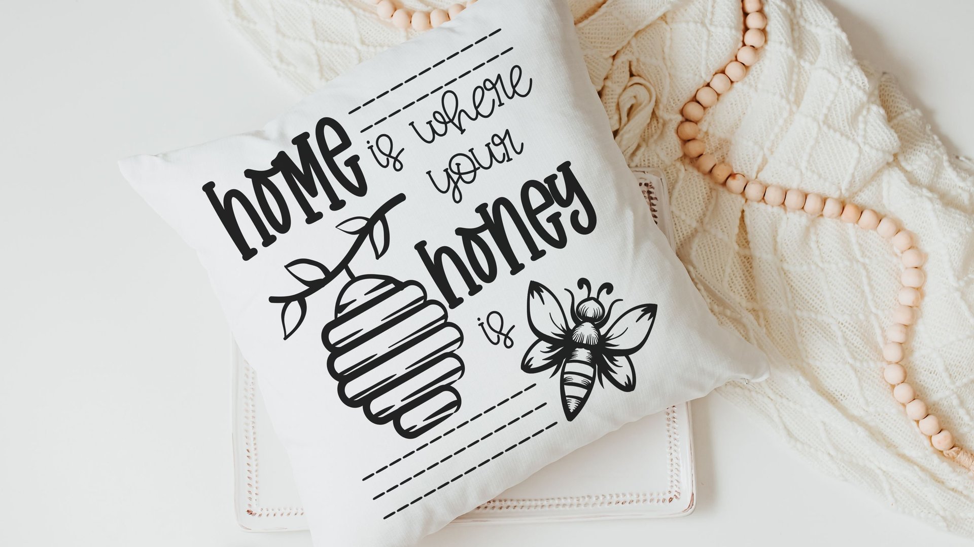 home is where your honey is throw pillows for couch, honey bee pillow, bumble bee gifts for women, summer decorations for home, unique